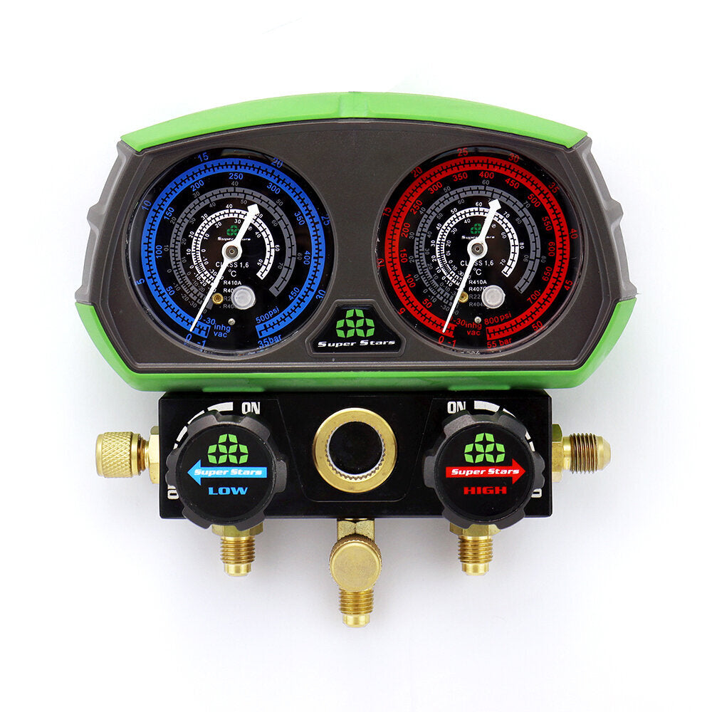 2-valve Manifold Gauge R410, R32, R134A, R407C